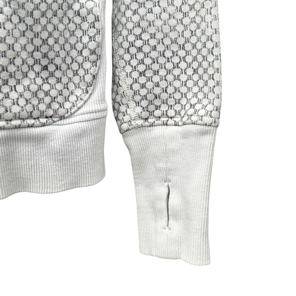 Lululemon Scuba Hoodie III Dottie Eyelet White Black / White w/thumb holes 6 - Picture 7 of 12